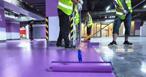 超耐磨聚氨酯罩面漆的滾筒印原因